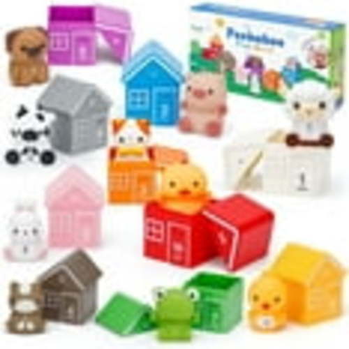 Superwinky Farm Animal Toys for Toddlers 1-3 Year Old, Montessori Learning Toys, Counting Sort Matching Game for 1 2 3 Year Old Boys Girls Birthday Gifts