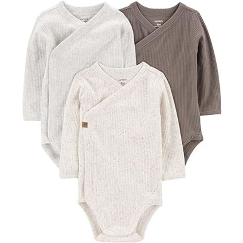 Carter's 3-Pack Side-Snap Little Baby Basics Bodysuit