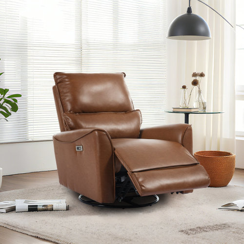 Latitude Run® Power Recliner Nursery Chair Swivel Recliner,nursery Reclining Chair With Lumbar Support,nursery Rocking Chairs With Usb | Wayfair