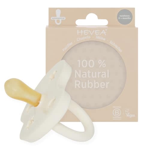 Natural Rubber Pacifier Symmetrical Newborn 0+ Months Single-Pack - Milky White