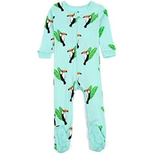 Leveret Kids Pajamas Baby Boys Girls Footed Pajamas Sleeper 100% Cotton Plaids (Size 6-12 Months-5 Toddler)