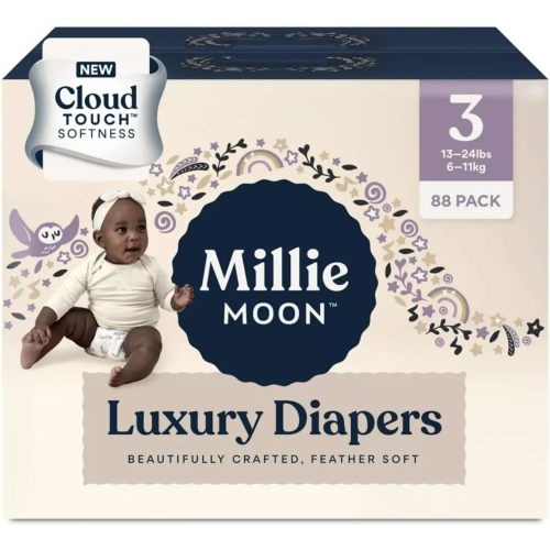 Millie Moon Luxury Diapers - Size 3, 88 Count