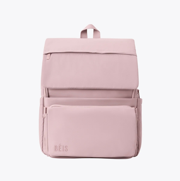 BÉIS 'The Ultimate Diaper Backpack' in Atlas Pink - Best Pink Backpack Diaper Bag