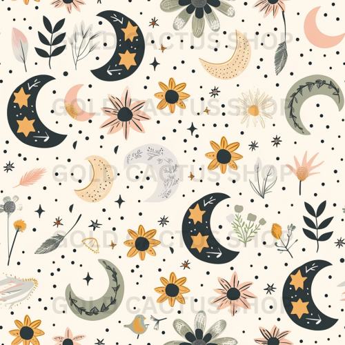 Mystic Floral & Moons Crib Bedding, Baby Brewing Blanket, Halloween Lovey, Girl Spooky Goth, Fall Baby Gift, Star, Crib Sheet, Witch Swaddle