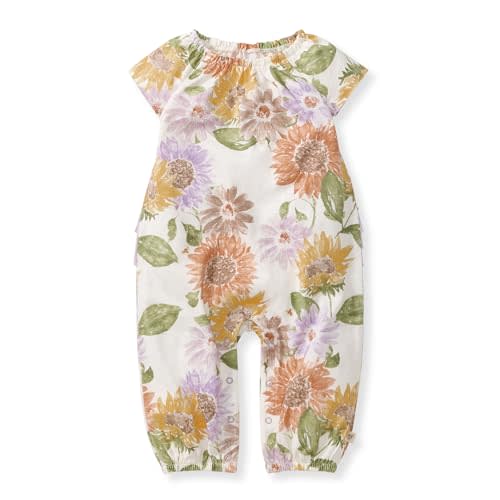 Burt's Bees Baby baby-girls Jumpsuit, 100% Organic Cotton One-piece Sleeveless Outfit Coverall