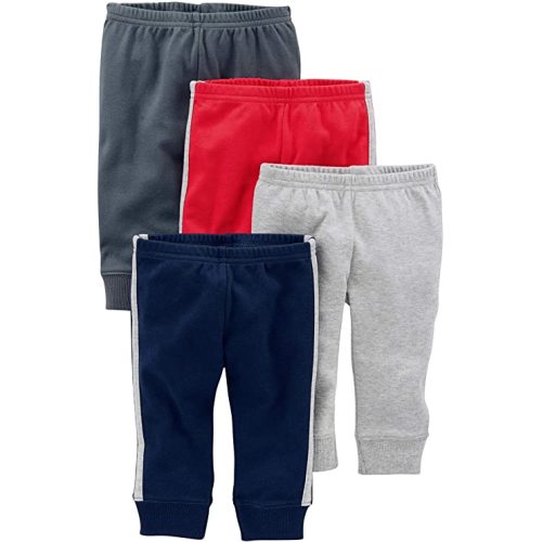 6-9m Carter's Baby Boys' Cotton Pants, Pack of 4