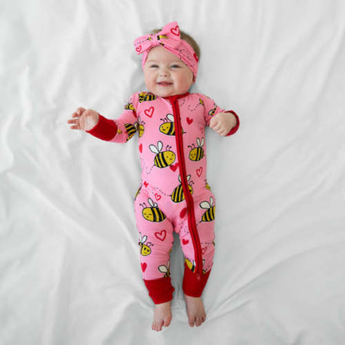 Pink Bee Mine Luxe Bow Headband