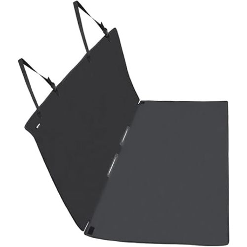 Amazon Basics Waterproof Car Back Bench Seat Cover Protector for Dog - 56 x 47 inch, Black