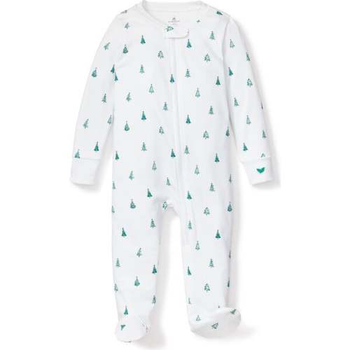 100% Pima Cotton Romper, Evergreen Trees - Petite Plume Sleepwear | Maisonette