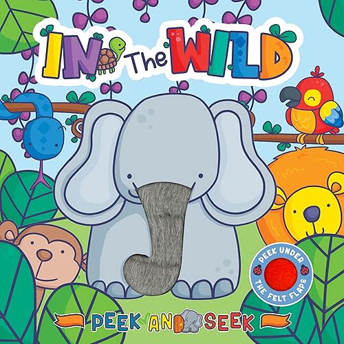 Little Hippo Books Peek and Seek - In the Wild - Children's Sensory Touch and Feel Board Book with Lift-the-Flap Felt Pieces Board book – September 21, 2022