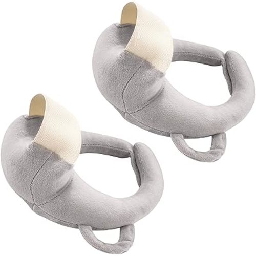 2 Pack Bottle Holder Pillow, Feeding Support Pillow for Mom Easier Nursing, Ergonomic Bottle Feeding Holder, Sore Arm & Wrist Relief (Grey)