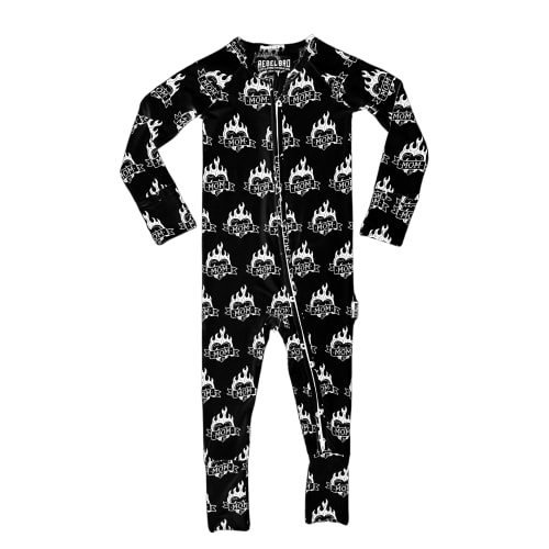 Bamboo Zippy Sleeper in Mad Love For My Mama [Midnight Edition]