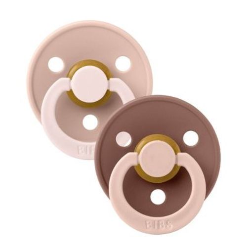 Bibs Fusion Blush Woodchuck Mix Pacifiers 0-6m Size 1 - 2pk