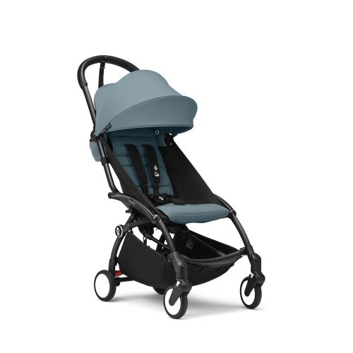 Stokke® YOYO³ stroller from 6 months - Aqua on Black
