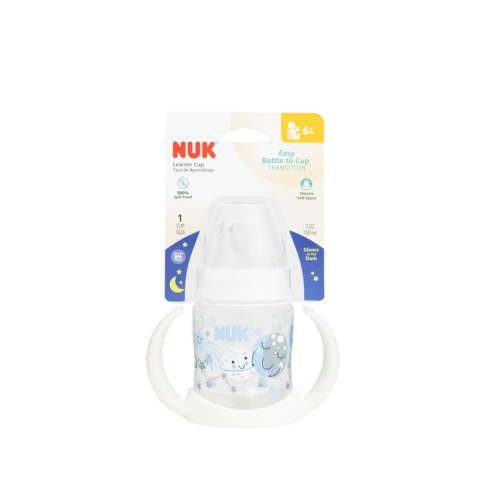 NUK Learner Cup, 5 oz Soft Spout Sippy Cup, 1 Pack, 6+ Months, Neutral, Unisex