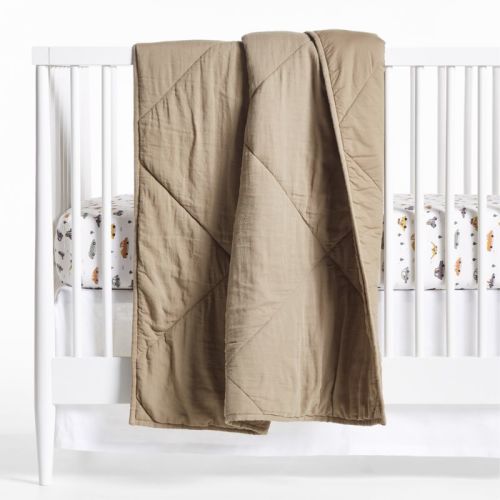Garden Green Supersoft Cotton Gauze Baby Crib Quilt