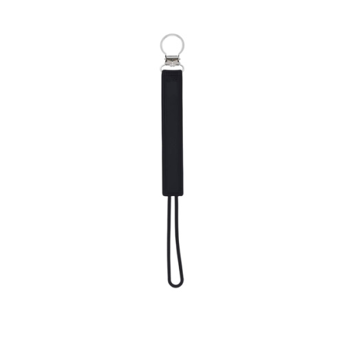 Three Little Tots All Silicone Modern, Short and Safety Tested Pacifier Clip (Black, Classic)