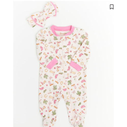 Wrangler Infant Girls' Cowgirl Onesie Set - 2 Piece | Boot Barn