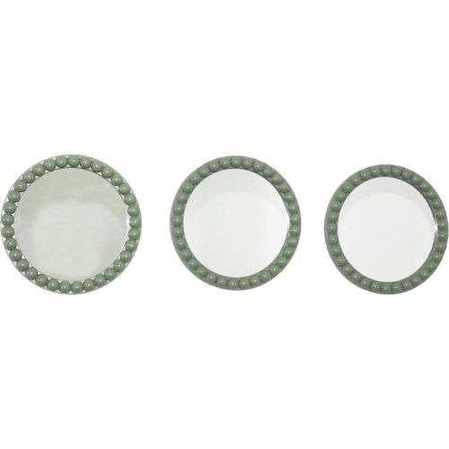 Round Beaded Wall Mirror 3-pc. Set