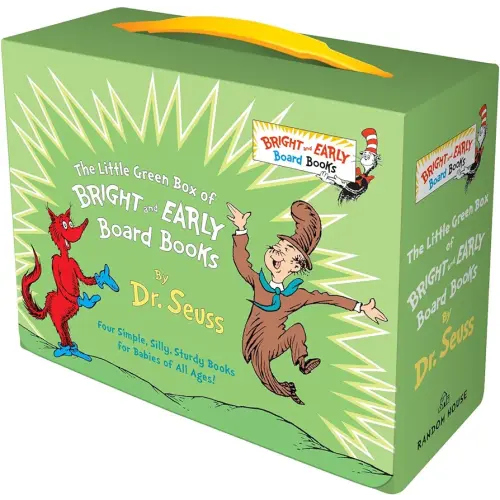Little Green Boxed Set of Bright and Early Board Books: Fox in Socks; Mr. Brown Can Moo! Can You?; There's a Wocket in My Pocket!; Dr. Seuss's ABC (Bright & Early Board Books)