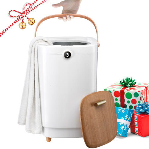 Towel Warmers for Bathroom 20L Towel Warmers Buckets Spa With 15/30/45/60 Timing,Luxury Large Warmer Fits Up to Two Oversized Towels, Bathrobe, Towel, Blanket Yellow
