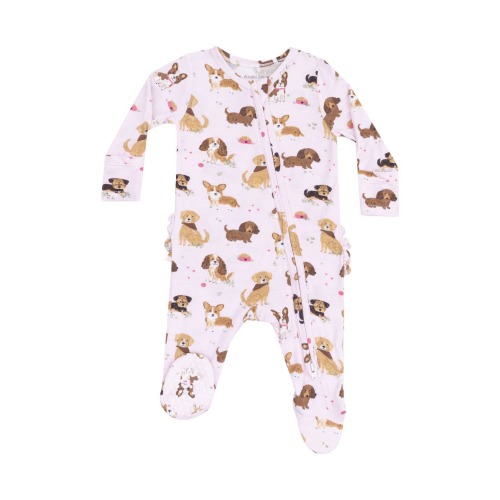 Best Friend Dogs Zip Footie, 0-3M