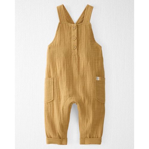 Organic Cotton Gauze Overall Jumpsuit - Prairie Grass