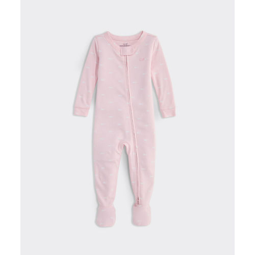 Baby Whale Print Footie