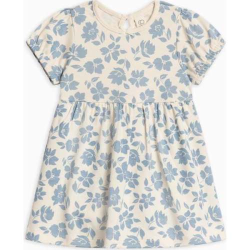 Rhoda Puff Sleeve Bodysuit Dress Gia Floral/Rain - Colored Organics | Maisonette