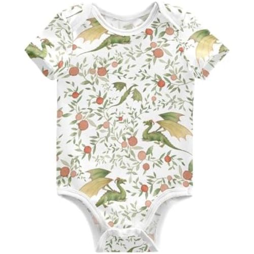 Pigsaly Flame Fire Unisex Baby Bodysuits Bright Burn Flame Newborn Short Sleeve Summer Jumpsuit Boy Girl 3M