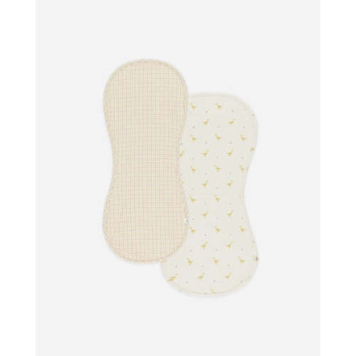Burp Cloth, 2 Pack || Geese, Yellow Plaid