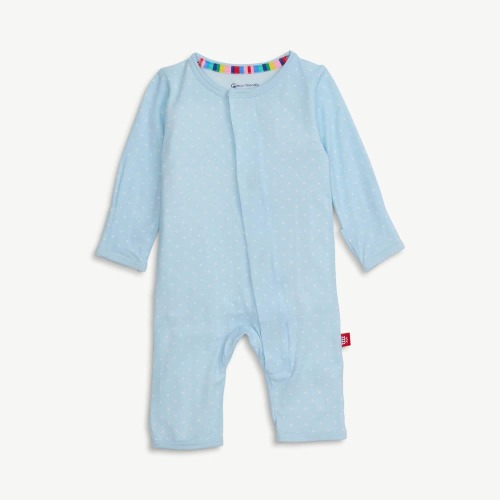 pin dot blue modal magnetic fuss free coverall – Magnetic Me