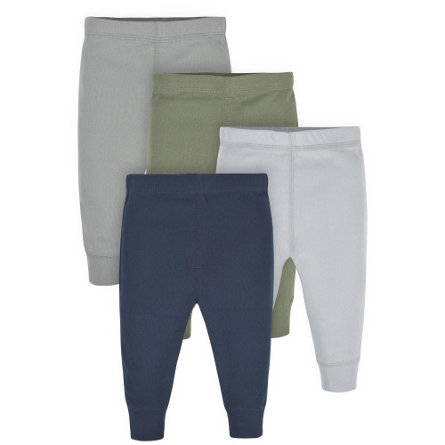 Gerber Baby Boys Essential Pants, 4-Pack, (Newborn - 24 Months)