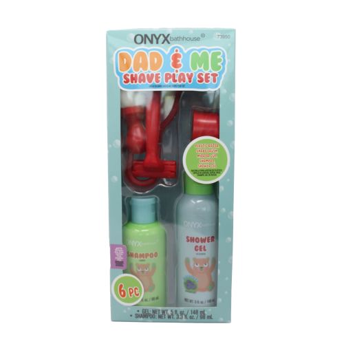 Onyx Brands Boy's Bathhouse Dad & Me Shave Set, 6 Piece
