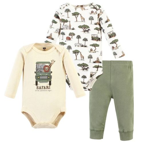 Hudson Baby Long-Sleeve Bodysuits and Pants, Going On Safari, 6-9 Months