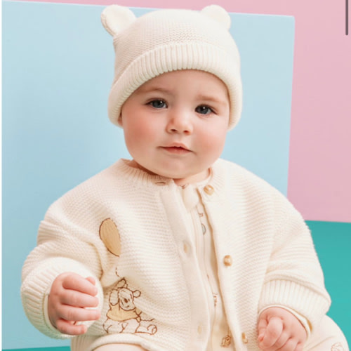 Baby Disney Winnie the Pooh Cardigan & Hat Set