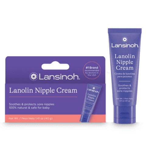 Lansinoh Lanolin Nipple Cream Safe for Breastfeeding Baby, 100% Natural, Breastfeeding Essentials, 1.41 oz HSA/FSA Eligible