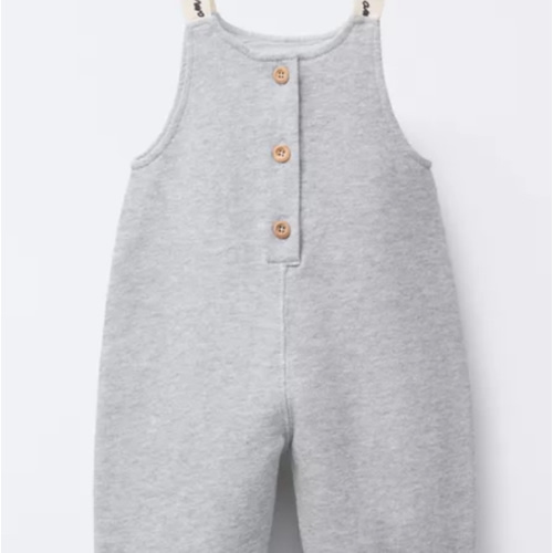 LONG PLUSH OVERALLS - Gray marl | ZARA United States