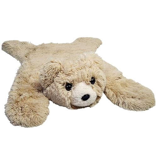 HousexHeart Handmade Bear Rug - Cozy Woodland Nursery Decor for Newborns - Adorable Kids Rug - Soft & Cuddly Brown Bear Floor Throw - Big Lovey - Perfect New Born Baby Essential (Vanilla Cream)