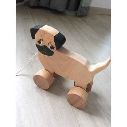 Wooden Pull Toy Waldorf Toys Montessori Baby Toys Wooden Toddler Toys Toy Pug Waldorf Wooden Toys Handmade Wooden Toys - Etsy
