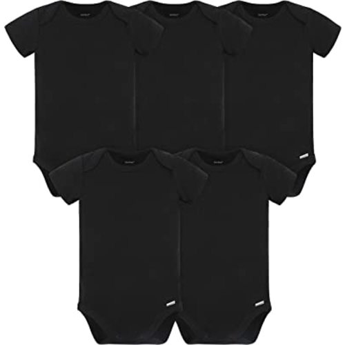 Gerber unisex-baby 5 Pack Onesies Multi-packs Bundle Interlock 180 Gsm