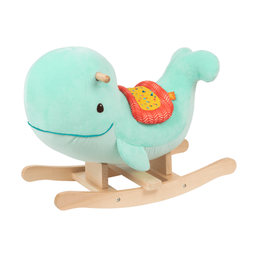 Whale Rocker - Echo | Wooden Rocking Toy | B. toys