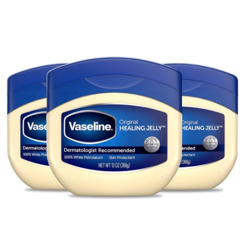 Vaseline Petroleum Jelly Original 3 Count Provides Dry Skin Relief And Protects Minor Cuts Dermatologist Recommended And Locks In Moisture 13oz