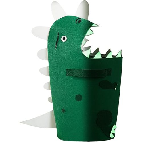 HOMBYS Glow in The Dark Dinosaur Hamper-Kids Laundry Basket, Large Cute Design Storage Bin for Toys& Clothes, Dinosaur Room Decor for Boys&Girls, Laundry Hamper with Handles, Durable-23.6"x11.6"x11.6