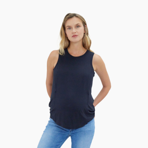 Ingrid and Isabel Easy Nursing Tank - Black, L