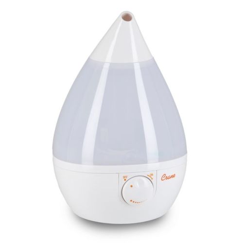 Crane Ultrasonic Cool Mist Drop Shape Humidifier in White