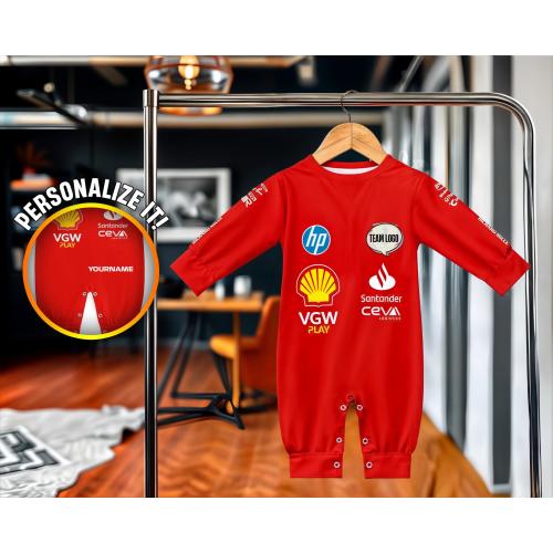 SF Formula 1 Baby Toodler 2 - 24 months 2T Jumpsuit Romper | F1 Fan Gear | Kids Tracksuit Outdoors Clothing