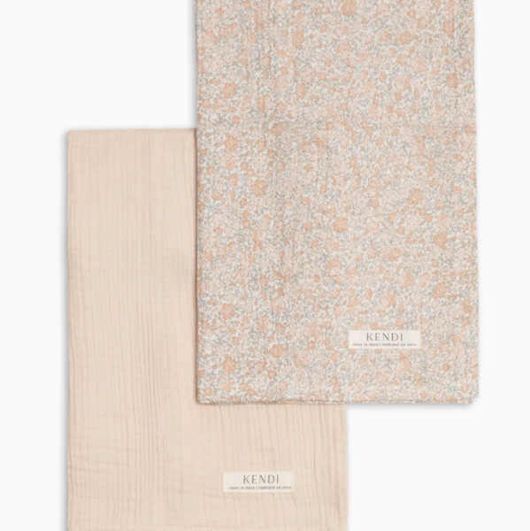 2-Pack Muslin Burp Cloths