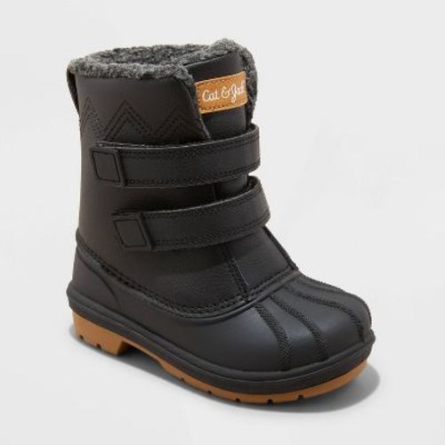 Toddler Denver Winter Boots - Cat & Jack™ Black 9t
