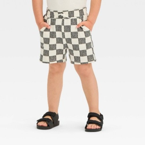 Grayson Mini Toddler Boys' Checkerboard Printed Pull-On Cargo Shorts, Size: 3T